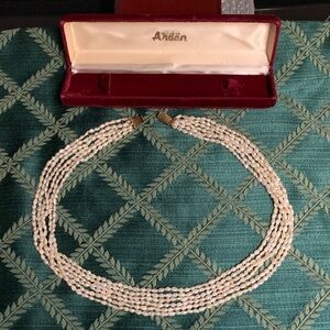 Vintage Pearl Six Strand Necklace